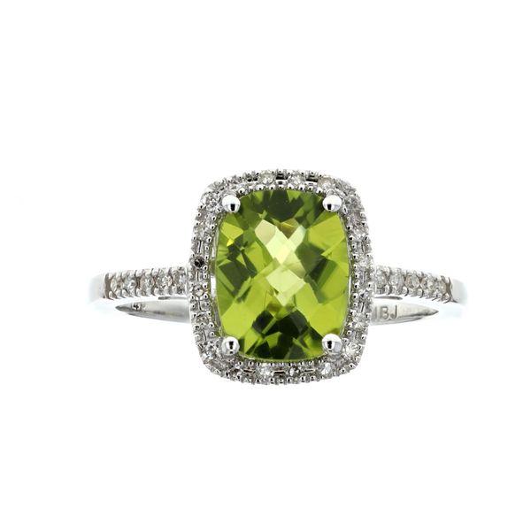 14KT White Gold Peridot and Diamond Ring Harmony Jewellers Grimsby, ON