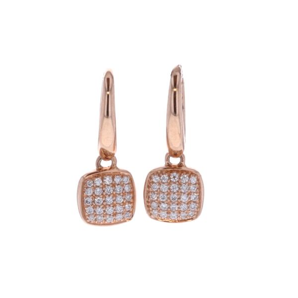 18KT Rose Gold 0.26ctw Diamond Drop Earrings Harmony Jewellers Grimsby, ON