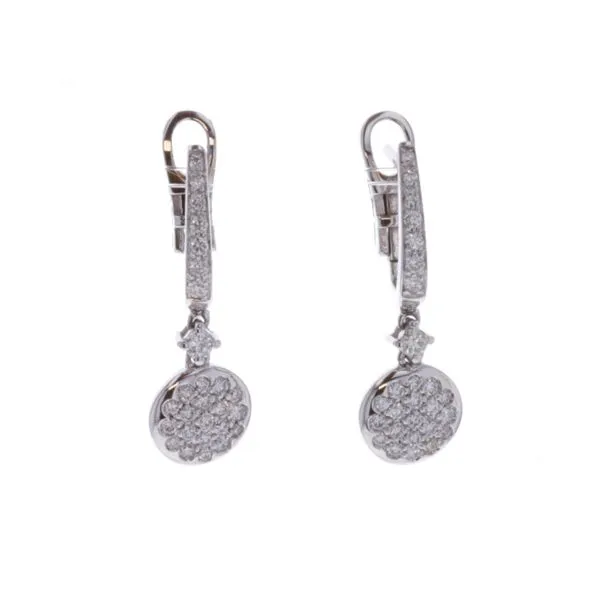 18KT White Gold 0.58ctw Diamond Drop Earrings Harmony Jewellers Grimsby, ON