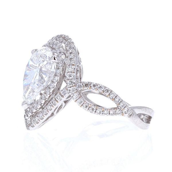 18KT White Gold 2.84ctw Pear Cut Diamond Engagement Ring Image 3 Harmony Jewellers Grimsby, ON