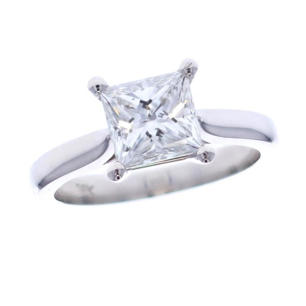 18KT White Gold 1.69ctw Princess Cut Diamond Solitaire Engagement Ring Harmony Jewellers Grimsby, ON