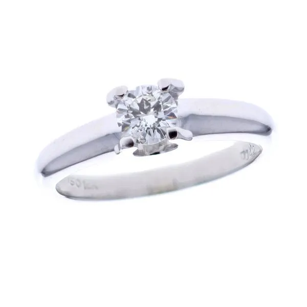 18KT White Gold 0.43ctw Round Cut Diamond Solitaire Engagement Ring Harmony Jewellers Grimsby, ON