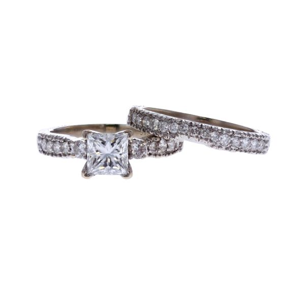 18KT White Gold 1.68ctw Diamond Wedding Set Image 2 Harmony Jewellers Grimsby, ON