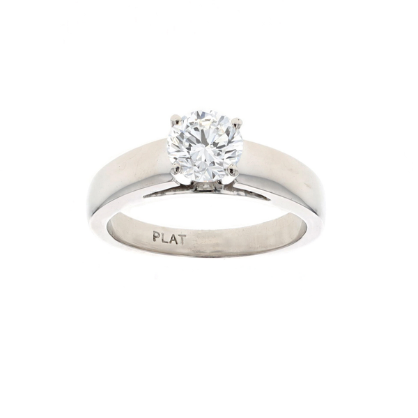 Platinum 1.00ctw Diamond Solitaire Engagement Ring Harmony Jewellers Grimsby, ON