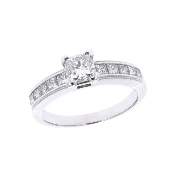 14KT White Gold Princess Cut Diamond Engagement Ring Harmony Jewellers Grimsby, ON