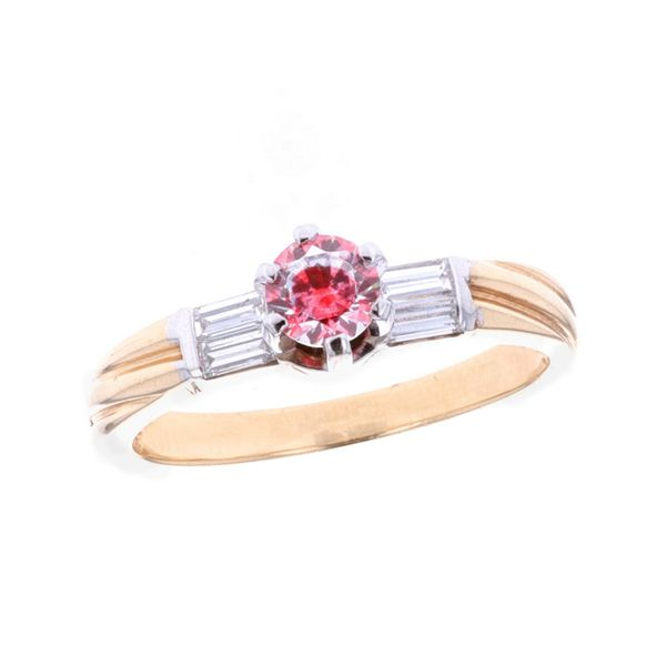 14KT Two Tone Pink CZ Diamond Ring Final Sale Harmony Jewellers Grimsby, ON