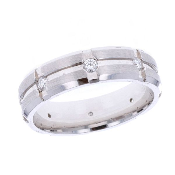 14KT White Gold Men's Diamond Band Harmony Jewellers Grimsby, ON