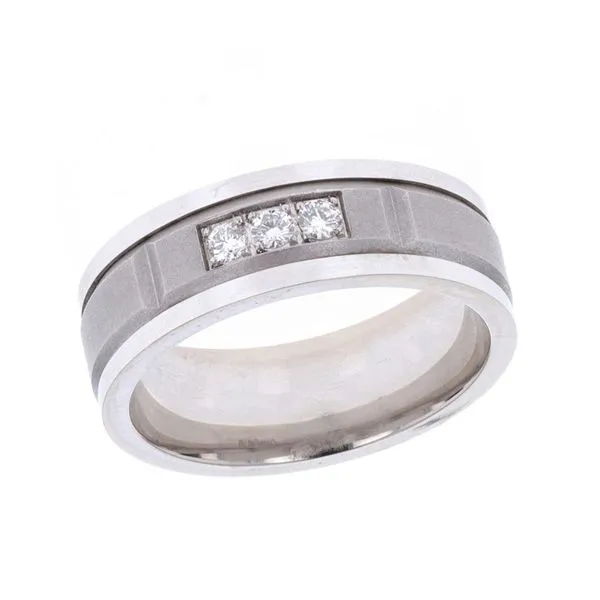 14KT White Gold Men's Diamond Band Harmony Jewellers Grimsby, ON