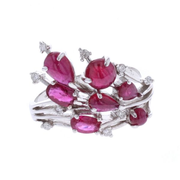 14KT White Gold Ruby and 2.33ctw Diamond Ring Harmony Jewellers Grimsby, ON