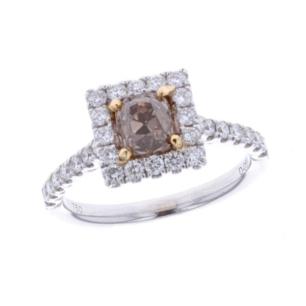 18KT White and Yellow Gold Fancy Brown 1.60ctw Diamond Estate Ring Harmony Jewellers Grimsby, ON