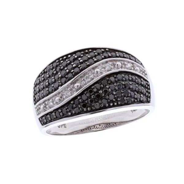 14KT White Gold 0.57ctw Black and White Diamond Ring Harmony Jewellers Grimsby, ON