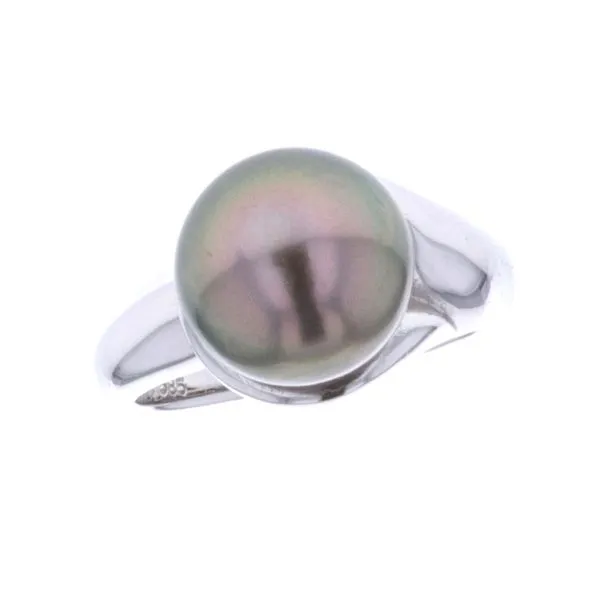 14KT White Gold 10mm Tahitian Pearl Ring Harmony Jewellers Grimsby, ON