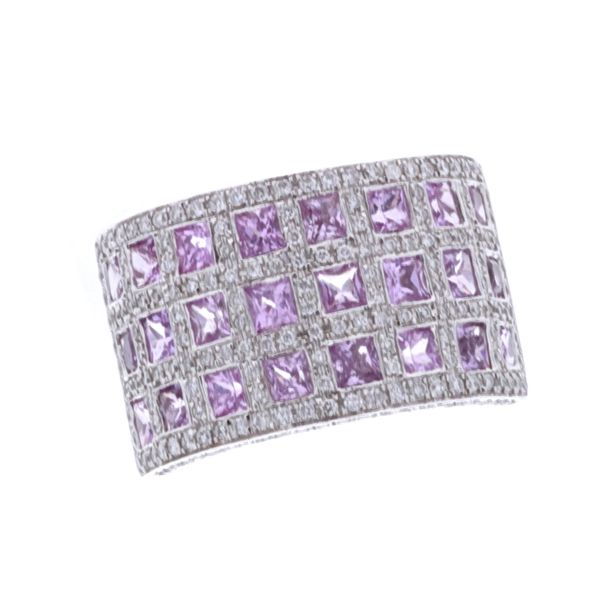 14KT White Gold Diamond and 3.67ctw Pink Sapphire Ring Harmony Jewellers Grimsby, ON