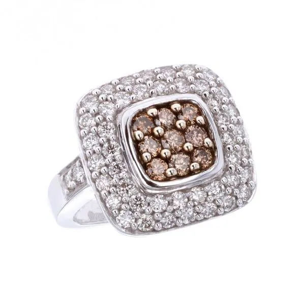 14KT White Gold 2.10ctw Natural Chocolate and White Diamond Ring Harmony Jewellers Grimsby, ON