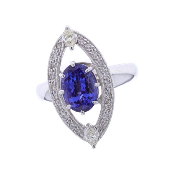 18KT White Gold Tanzanite and 2.59ctw Diamond Ring Harmony Jewellers Grimsby, ON
