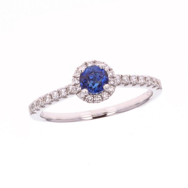 18KT White Gold Sapphire and 0.23ctw Diamond Ring Harmony Jewellers Grimsby, ON