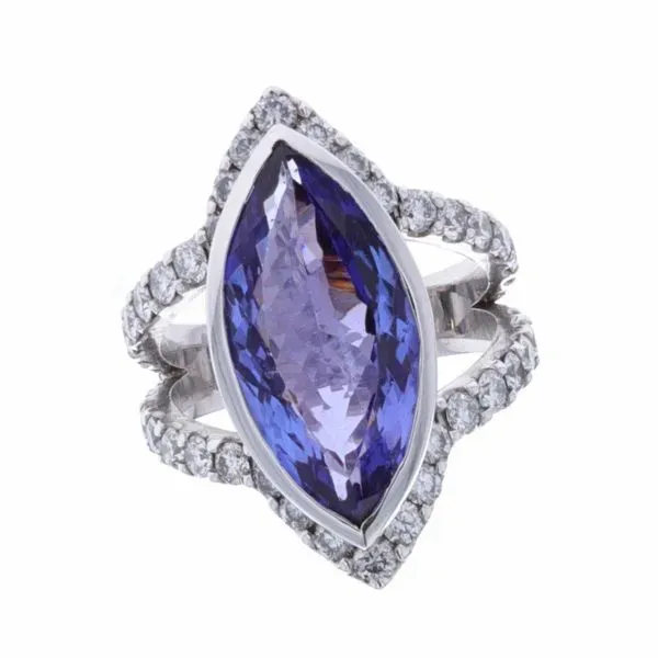 Glacial Hues By Melissa 18KT White Gold Tanzanite and Diamond Ring Harmony Jewellers Grimsby, ON