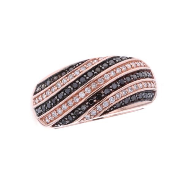 10KT Rose Gold Black and White Diamond Ring Harmony Jewellers Grimsby, ON