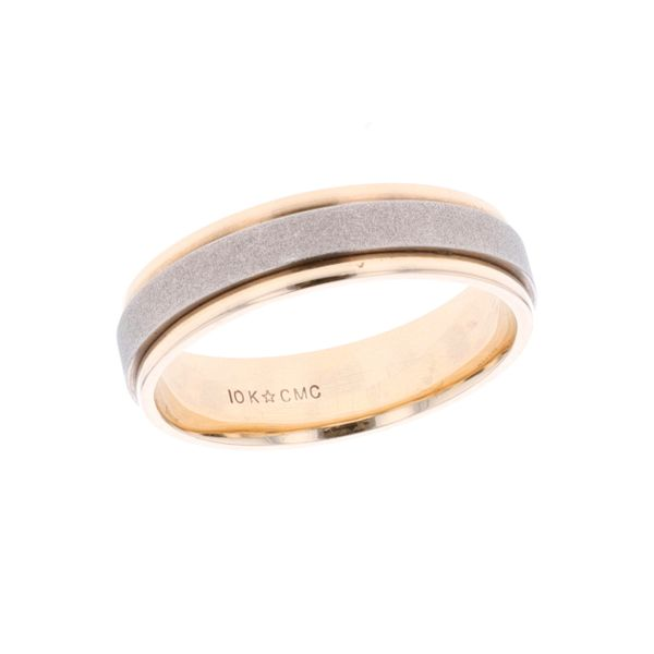Mens 10KT Two-Tone Wedding Band Harmony Jewellers Grimsby, ON