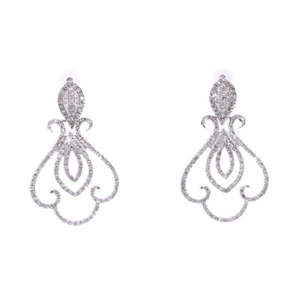 14KT White Gold Custom Made 0.90ctw Diamond Earrings Final Sale Harmony Jewellers Grimsby, ON