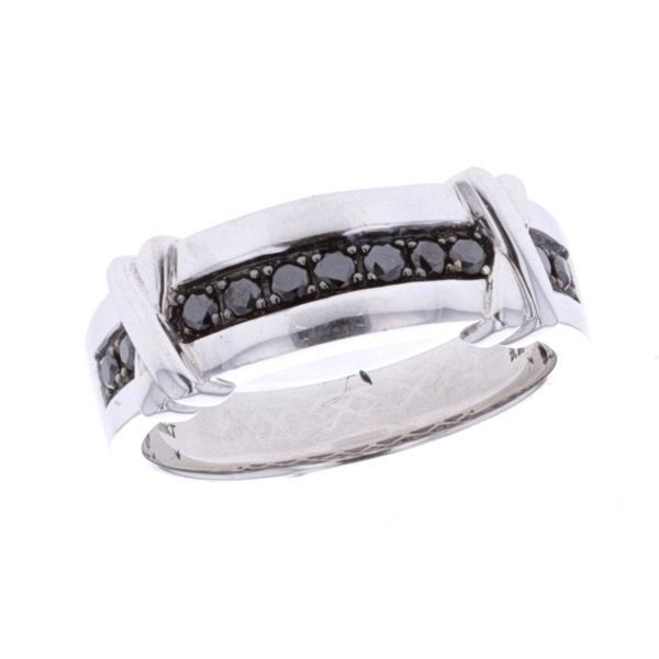 10KT White Gold 0.50ctw Black Diamond Band Harmony Jewellers Grimsby, ON