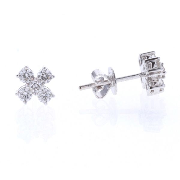 18KT White Gold 0.55ctw Diamond Stud Earrings Final Sale Harmony Jewellers Grimsby, ON