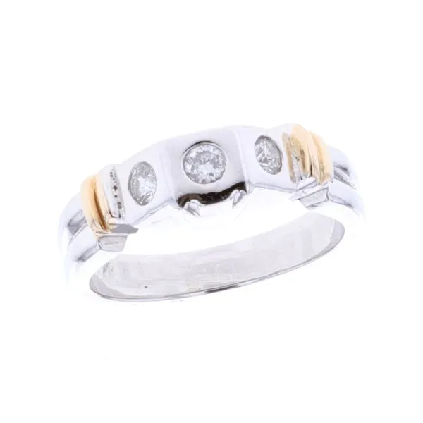 14KT White Gold with Yellow Gold Accents Diamond Ring Harmony Jewellers Grimsby, ON