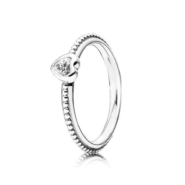 Heart silver ring with cubic zirconia Harmony Jewellers Grimsby, ON