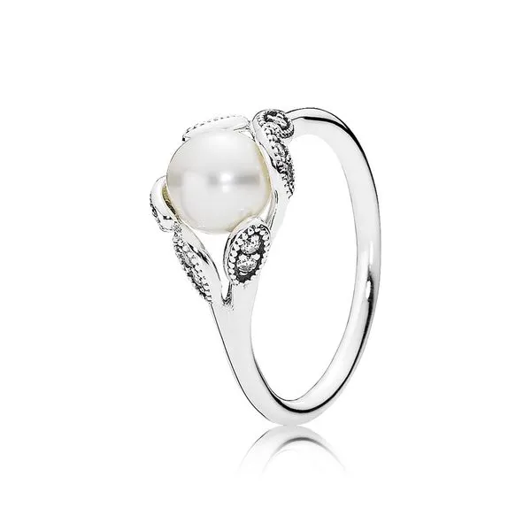 Luminous Leaves, White Pearl & Clear CZ Harmony Jewellers Grimsby, ON