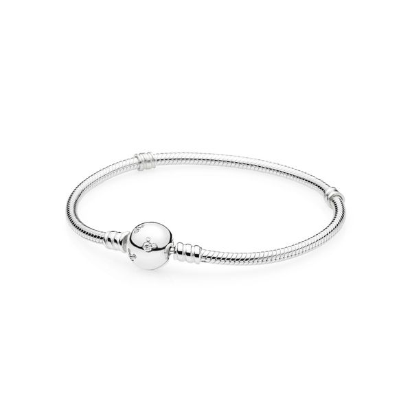 Disney sterling silver Mickey bracelet with clear CZ Harmony Jewellers Grimsby, ON