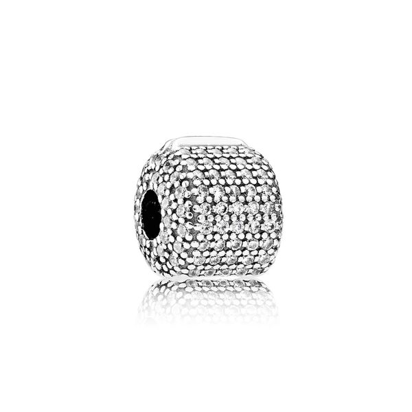 Clip Pave Barrel with Clear CZ Harmony Jewellers Grimsby, ON