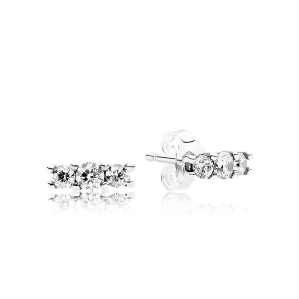 Stud Earrings Sparkling Elegance with Clear CZ Harmony Jewellers Grimsby, ON