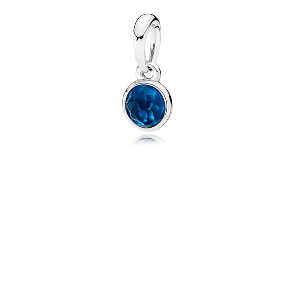 Pendant December Droplet with London Blue Crystal Harmony Jewellers Grimsby, ON