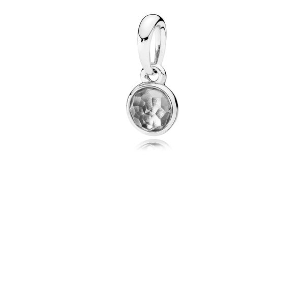 Pendant April Droplet with Rock Crystal Harmony Jewellers Grimsby, ON