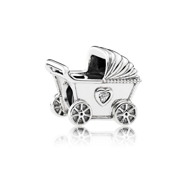 Baby's Pram, Clear CZ Harmony Jewellers Grimsby, ON