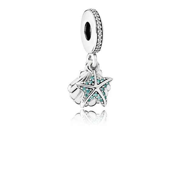 Tropical Starfish & Sea Shell, Frosty Mint & Clear CZ Harmony Jewellers Grimsby, ON