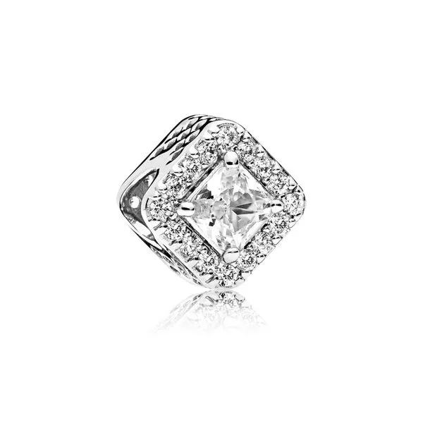 Silver charm with clear cubic zirconia Harmony Jewellers Grimsby, ON