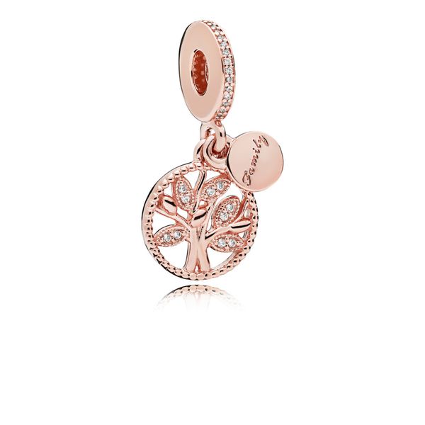 Pandora Rose family tree dangle with clear cubic zirconia Harmony Jewellers Grimsby, ON