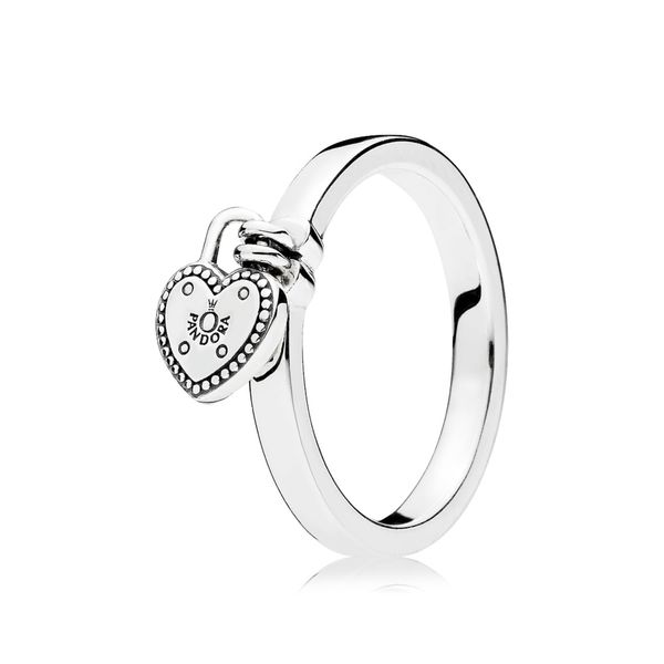 Heart padlock ring in sterling silver Harmony Jewellers Grimsby, ON