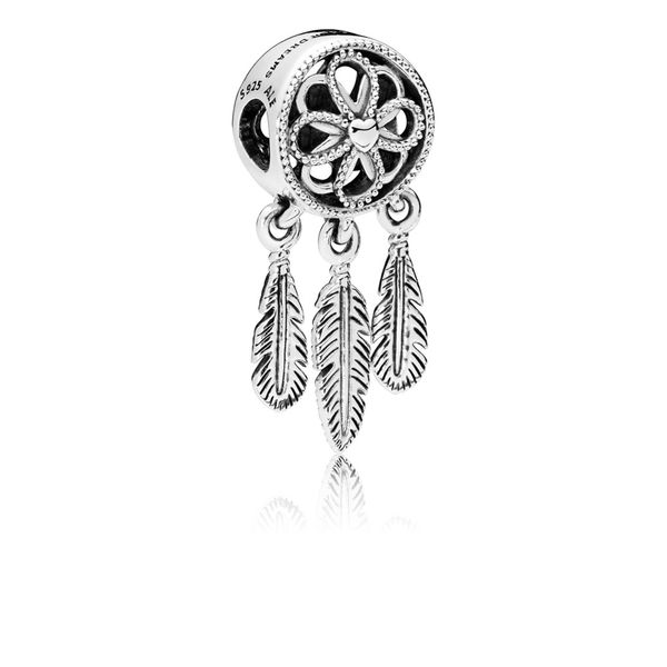 Spiritual Dreamcatcher charm in sterling silver and engraving Follow your dreams Harmony Jewellers Grimsby, ON