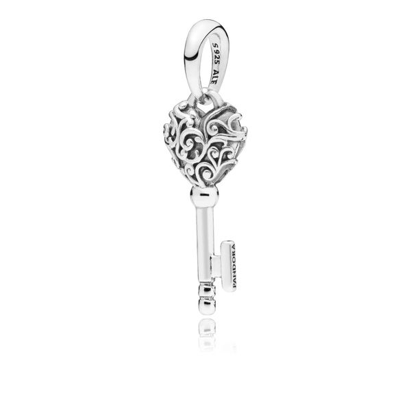 Regal pattern key pendant in sterling silver Harmony Jewellers Grimsby, ON