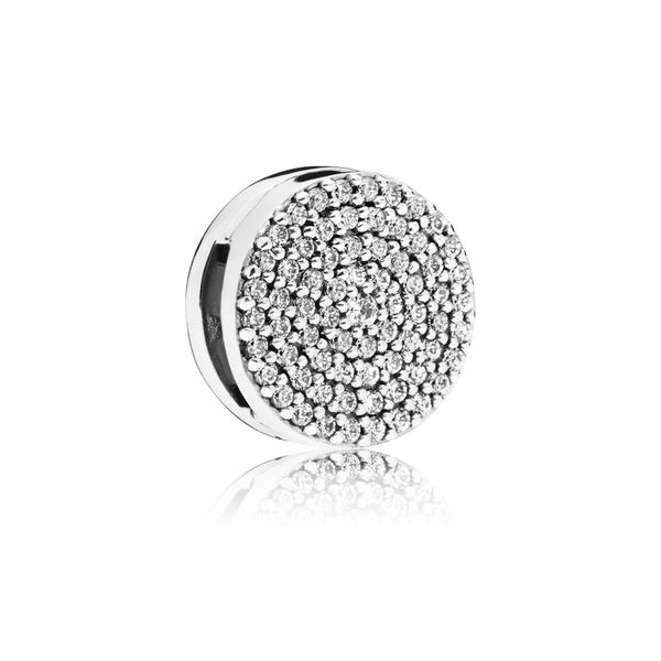 Reflexions clip charm in sterling silver with 69 pave-set clear CZ Harmony Jewellers Grimsby, ON