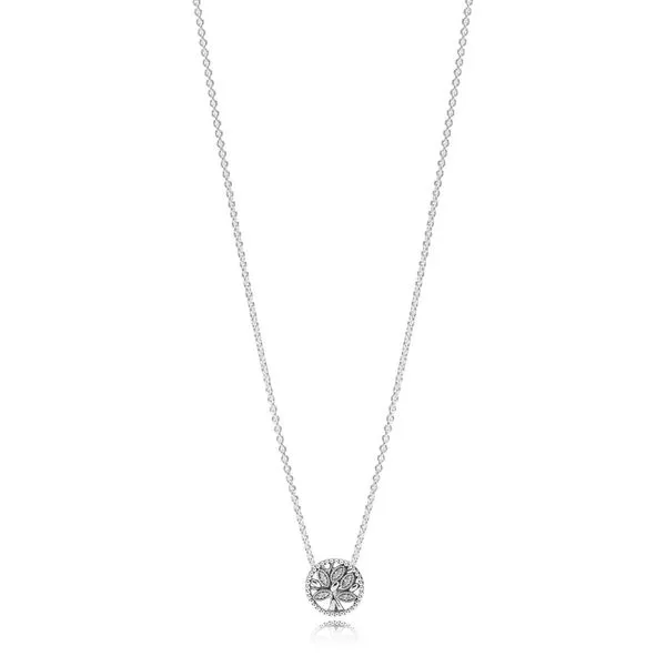 Tree of life silver collier with clear cubic zirconia Harmony Jewellers Grimsby, ON