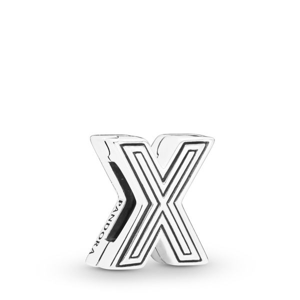 Pandora Reflexions letter X silver clip charm Harmony Jewellers Grimsby, ON