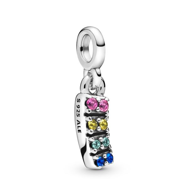 Rainbow sterling silver dangle charm Harmony Jewellers Grimsby, ON