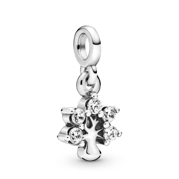 Tree sterling silver dangle charm with clear CZ Harmony Jewellers Grimsby, ON