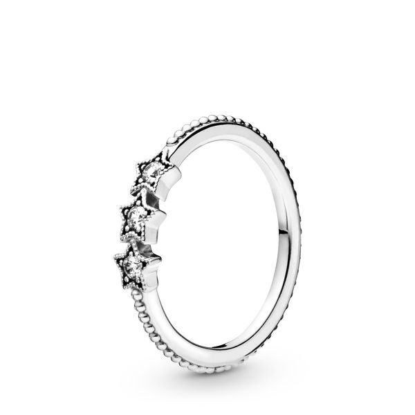 Stars sterling silver ring with clear CZ Harmony Jewellers Grimsby, ON