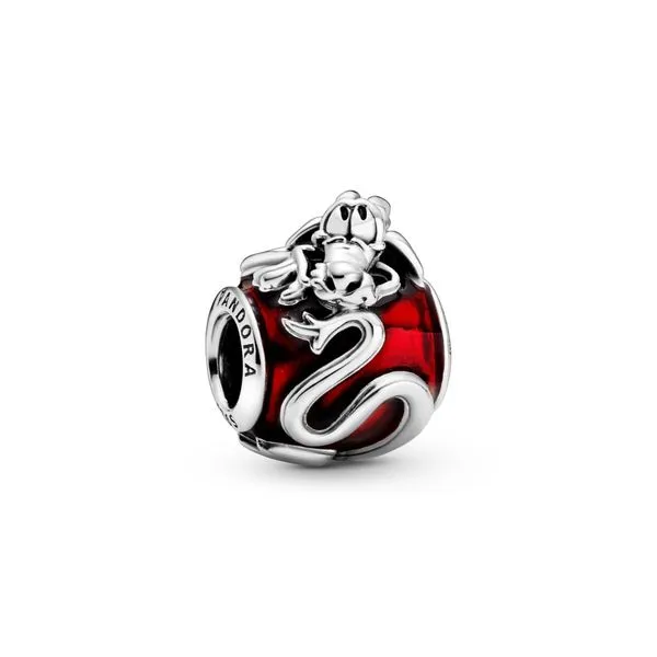 Disney Mulan dragon sterling silver charm with transparent red enamel Harmony Jewellers Grimsby, ON