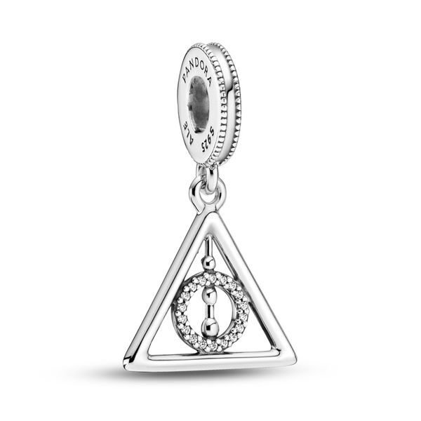 Harry Potter Deathly Hallows sterling silver dangle with clear CZ Harmony Jewellers Grimsby, ON