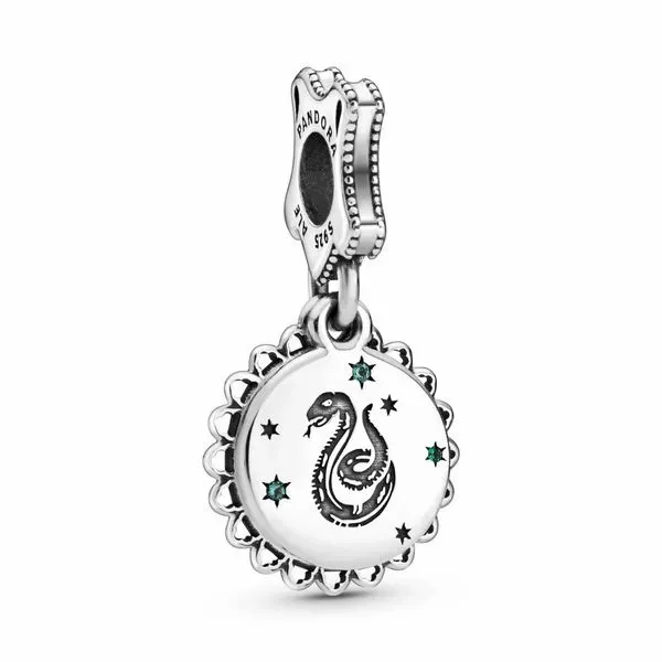 Harry Potter, Slytherin sterling silver dangle with green crystal Harmony Jewellers Grimsby, ON